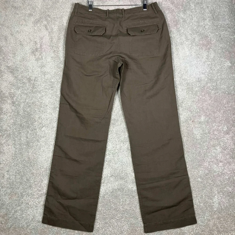 Banana Republic Pants Mens 34/34 Brown Linen Cotton Blend Utility Cargo Pocket